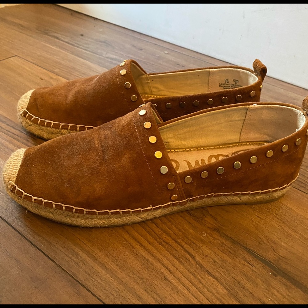 Sam Edelman Koda Loafer Espadrilles- Brown Suede